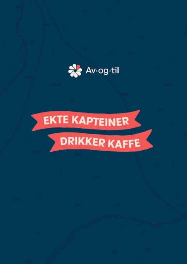 Folder Ekte kapteiner drikker kaffe
