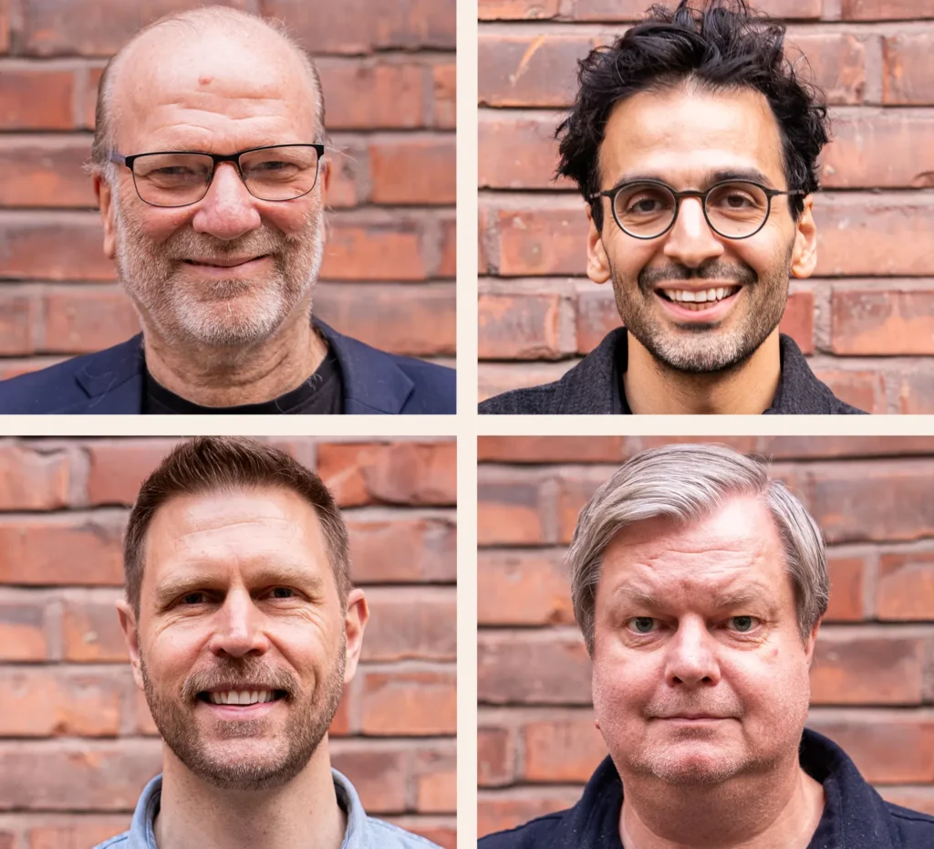 Bilde av de fire menene